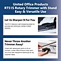 United Commercial 51" Rotary Paper Trimmer with Stand and Catch Tray, Silver/Black (RT51S)~#|#~EE77B6A7-F35C-4541-85582868D53C0E3F_sc7