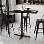 Flash Furniture Laminate Table Top with X-Base, 30" x 48", Black (XUBK3048T230B3F)~#|#~EE7A8701-023F-4775-ABD82D3402CA73D7_sc7
