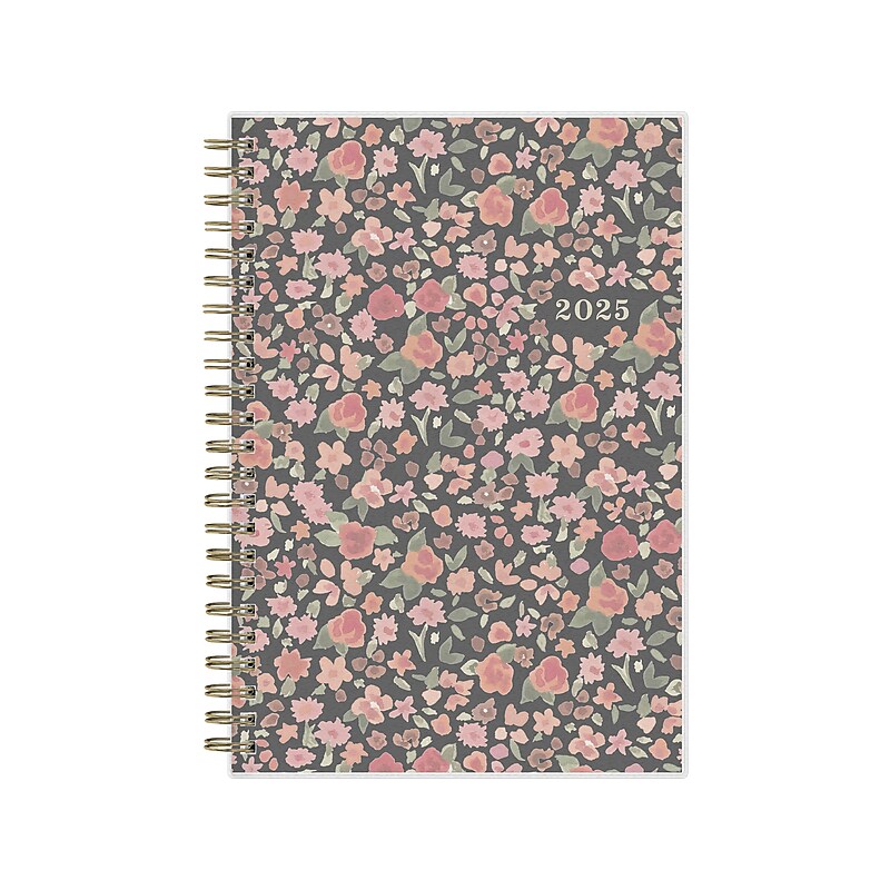 2025 Blue Sky Petiti 5" x 8" Weekly & Monthly Planner, Plastic Cover, Multicolor (152243) image 1