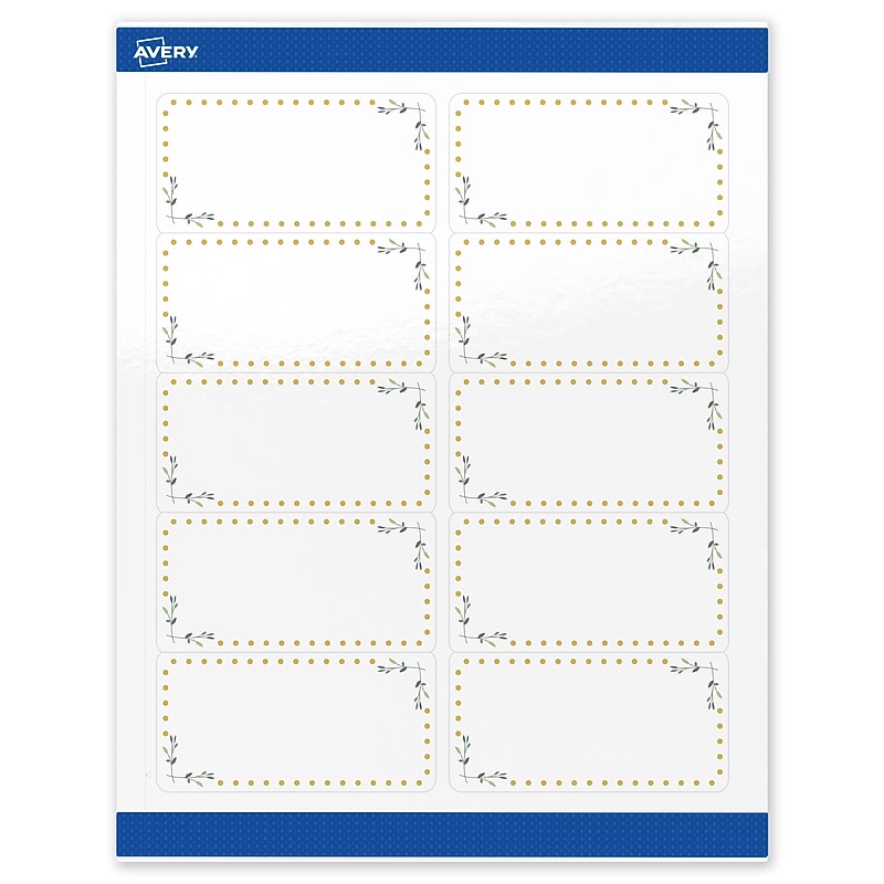 Avery Laser/Inkjet Rectangle Multipurpose Labels, 2" x 4", White, 100/Pack (S00-DNC) image 1
