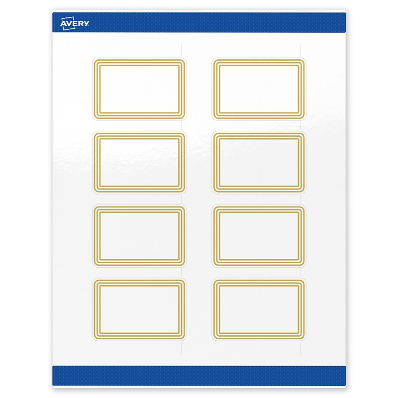 Avery Laser/Inkjet Rectangle Multipurpose Labels, 2" x 3", White, 80/Pack (S00-DHF) image 1
