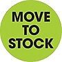 Tape Logic "Move To Stock" Label, 2" Dia., Fluorescent Green, 500/Roll (DL1246)~#|#~EE7E3A52-22E8-472E-95E3A419B625276C_sc7