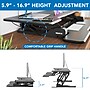 Mount-It! 47"W Manual Rectangular Adjustable Standing Desk Converter, Black (MI-15009L)~#|#~EE7F4F2B-AC03-4DA3-B6906021845052B7_sc7