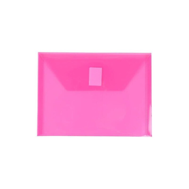 JAM Paper Premium Plastic Document File, Fuchsia Pink, 3/Pack (920V0FUX3) image 1