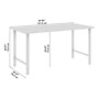 Bush Business Furniture Hustle 60W x 30D Computer Desk with Metal Legs, White (HUD160WH)~#|#~EE857F63-7CC7-4173-85FF783FC32A368B_sc7