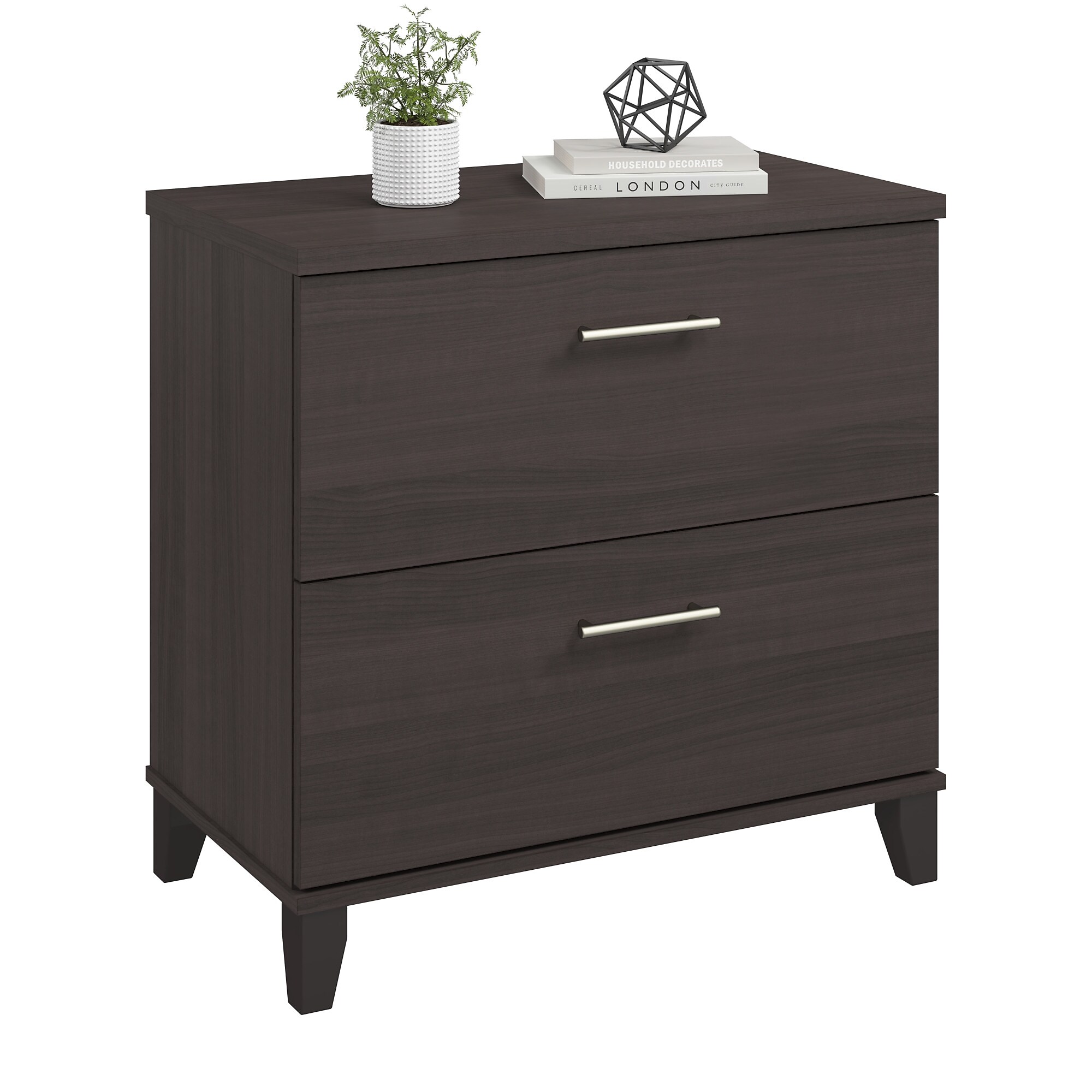 Bush Home Somerset 2 Drawer Lateral File Cabinet, Storm Gray (WC81580) Sansujyuku sansujyuku.com
