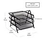 Mind Reader 3-Tier Stackable Paper Desk Tray Organizer, Metal Mesh, Black (3TPAPER-BLK)~#|#~EE8DB816-D46A-4E8F-BAB85746590F7E74_sc7