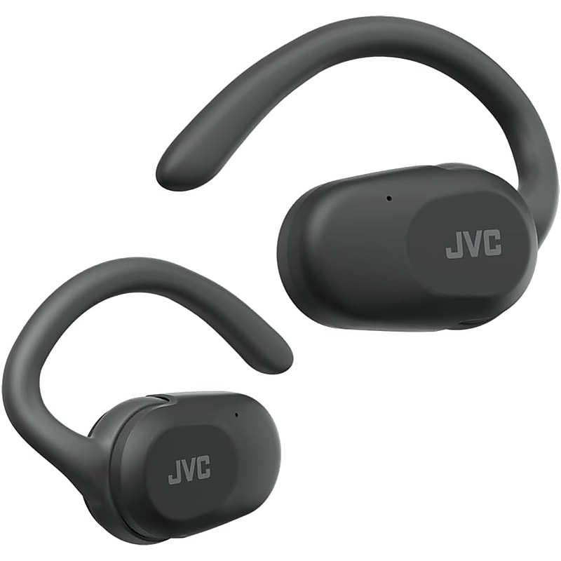 JVC Nearphones Wireless Open-Ear Earbuds, Bluetooth, Black (HANP40TB) image 1