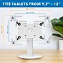 Mount-It! Adjustable Universal Tablet Countertop Stand with Tilt, for 9.7" to 13" Screens, White (MI-3881WHT)~#|#~EE8ED962-3CA4-419A-811D51D87B9D3A1A_sc7