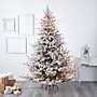 Nearly Natural 8-ft Flocked Fraser Fir Artificial Christmas Tree with 800 Warm White Lights and 4892 Bendable Branches (T1870)~#|#~EE912693-B825-4D5E-B6F2BE8660B76B10_sc7