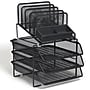 TRU RED™ All-In-One 10-Compartment Wire Mesh Compartment Storage, Matte Black (TR57530)~#|#~EE93DF99-E4C9-4424-99AB0A36F95097C0_sc7