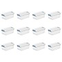 Sterilite 6 Quart Latching Storage Bin with Lid, Plastic, White, 12/Carton (14928012)~#|#~EE95F643-F071-4A13-B84131051B0B0D2E_sc7
