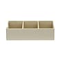 Household Essentials 3-Compartment Drawer Organizers, Cream Linen, 2/Pack (7484-1)~#|#~EE966412-8430-406A-99F708CE752C3509_sc7