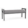 Lesro Weston 2-Seat Bench, Chambray Grey/Pewter (WS2001.WPW-01CHGY)~#|#~EE9822AF-8117-4875-83A09ED3502A7409_sc7