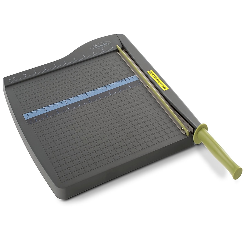 Swingline ClassicCut 12" Guillotine Paper Cutter, Gray/Lime Green (9312) image 1
