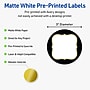 Avery Round Laser/Inkjet Multipurpose Labels, 3", White, 60/Pack (19479370887)~#|#~EE9EBDBE-3EFE-4F41-BE1B4297FEDE8B08_sc7