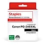 Staples Remanufactured Black Extra High Yield Ink Cartridge Replacement for Canon PG-240 XXL (TR5204B001/ST5204B001)