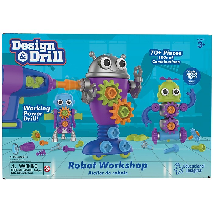 Educational Insights Design & Drill Robot Workshop Designer Set