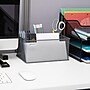 Mind Reader 4-Compartment Metal Organizer Holder Desk Organizer, Gray (MESHBASKET-GRY)~#|#~EEA6B286-0D45-4046-A488E6861EBC660C_sc7