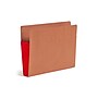 Smead Extra Wide Recycled Reinforced File Pocket, 5" Expansion, Red/Redrope, 10/Box (73696)~#|#~EEA7313B-C09E-4709-B9A428F278A41DBF_sc7