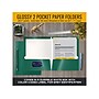 Better Office Glossy 2-Pocket Folder, Dark Green, 25/Pack (80178-25PK)~#|#~EEAAA933-8E08-4A22-ACA2CAF355B7C923_sc7