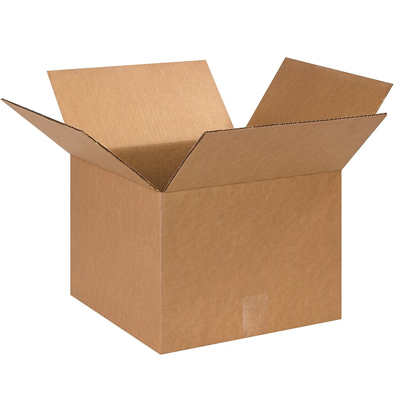 13" x 13" x 10" Shipping Boxes, 32 ECT, 25/Bundle (131310) image 1