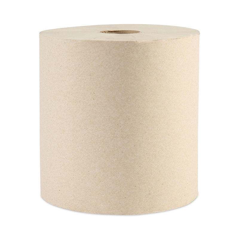 Boardwalk Green Xtra Recycled Hardwound Paper Towels, 1-Ply, 800 ft./Roll, 6 Rolls/Carton (WPBWK32GREEN) image 1