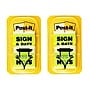 Post-it 'Sign and Date' Message Flags, 1" Wide, Green, 100 Flags/Pack (680-SD2)~#|#~EEB7271C-13D2-4605-9D3083EDFCE49AC6_sc7
