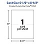 Avery Integrated Cards, 5.5" x 8.5", Glossy White, 25/Pack (95352)~#|#~EEB922A1-44DC-4A0A-96789BA1A6132F54_sc7