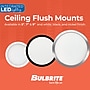 Bulbrite 7" Round 10.3-Watt 3000K LED Flush Mount Light, 1150 Lumens, Nickel (773606)~#|#~EEBCC4BA-0C09-4DFD-A8A9135139BE7DF3_sc7