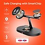 HyperGear MaxCharge Pro 3-in-1 Wireless Charging Stand with Magnetic Wireless Fast Charge, 15W, Black (16189)~#|#~EEBEB2F4-11A1-46B4-B3F0C90C1C5C32EC_sc7