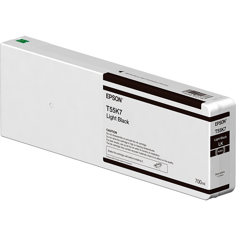 Epson UltraChrome HDX/HD T55K Light Black Ink Cartridge (T55K700) image 1