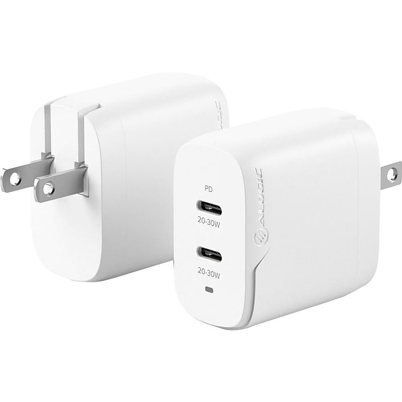 Alogic 2 Port 40W Rapid Power USB-C GaN Wall Charger (WCG2X40-US) image 1