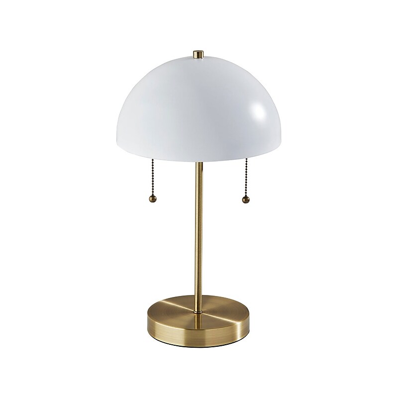 Adesso Bowie Incandescent Table Lamp, Antique Brass/Metal (5132-02) image 1
