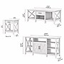 Bush Furniture Key West Manufactured Wood Console TV Stand, Screens up to 65", Pure White Oak (KWS025WT)~#|#~EEC807ED-1BDE-45FE-90B30C291D26763B_sc7
