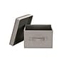 Household Essentials Medium Stackable Folding Fabric Storage Bin, 6" x 10"x 11", 11.42 Qt., Gray, 2/Pack (7411-1)~#|#~EEC85E13-762D-41B8-ADA37A536CB561F5_sc7