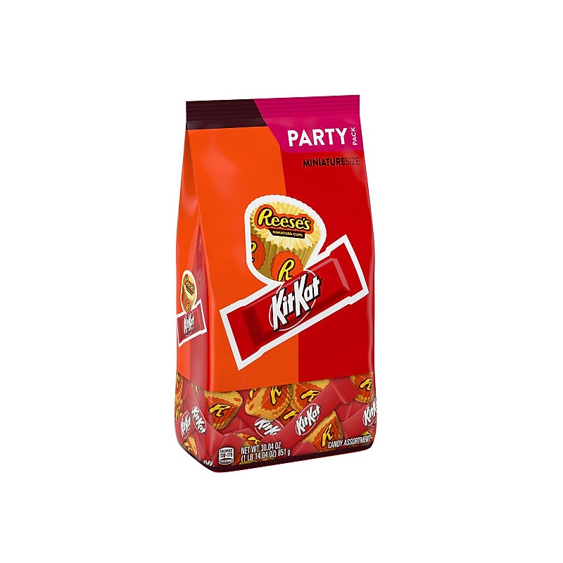 KIT KAT and REESE'S Miniatures Assorted Milk Chocolate Candy Party Pack, 30.04 oz. (HEC45728) image 1