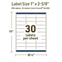 Avery Dissolvable Rectangle Multipurpose Labels, 1" x 2-5/8", Off-white, 300/Pack (94200)~#|#~EECA43ED-47C0-44FA-90C47F597D5E3F3E_sc7