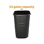 Coastwide Professional™ Indoor Trash Can Without Lid, Black Soft Molded Plastic, 3.5 Gallon (CW56428)~#|#~EED08165-052E-4FC3-9869302E6D9CF3EA_sc7