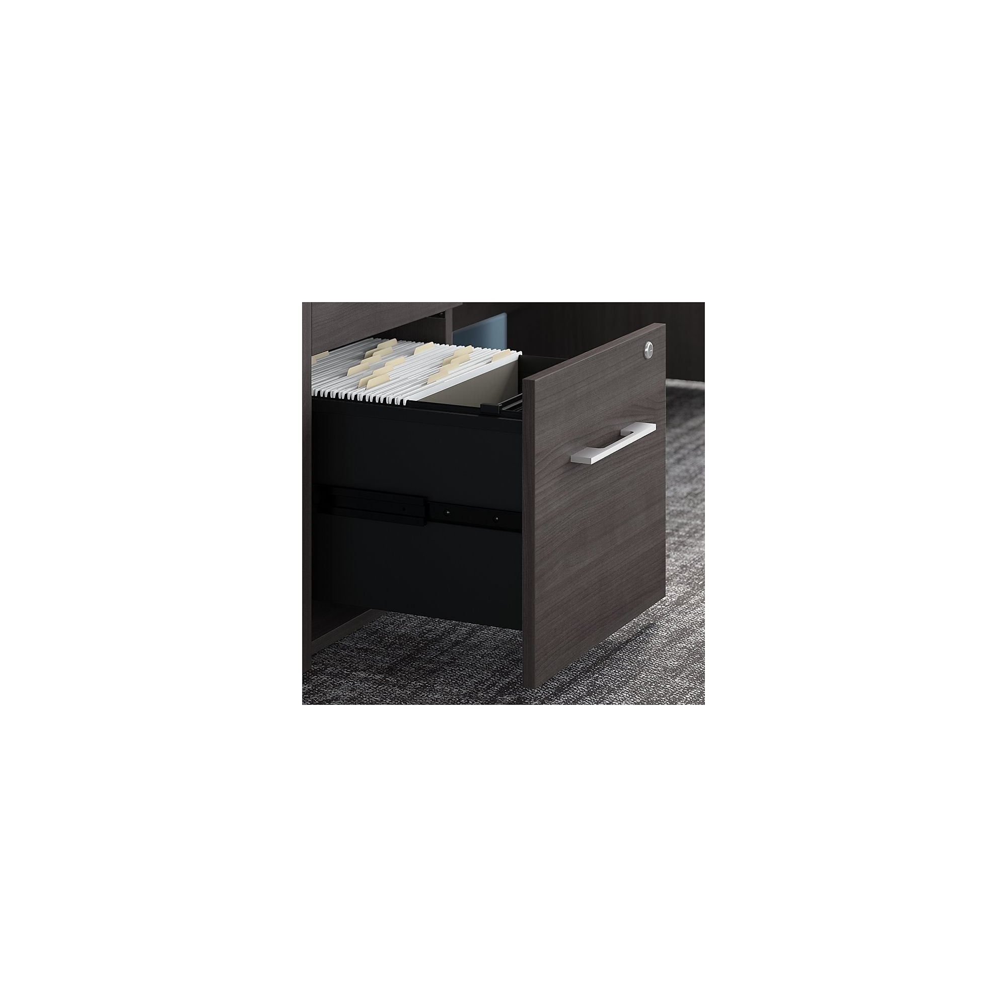 Bush Business Furniture Office 500 16W 2-Drawer Flat File Cabinet, Storm Gray (OFF216SGSU) Sansujyuku sansujyuku.com