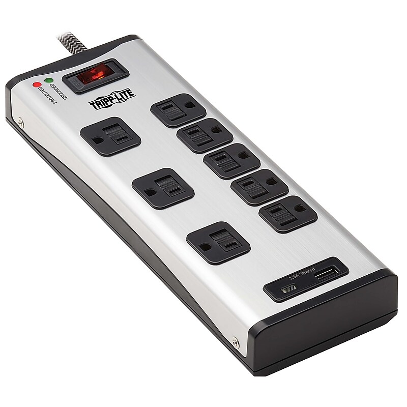Tripp Lite 8-Outlet 2 USB Surge Protector, 8' Cord, 2100 Joules (TLM88USBC) image 1