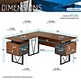 Techni Mobili 59" L-Shaped Desk with Drawers and File Cabinet, Walnut/Black (RTA-4809DL-WAL)~#|#~EEDD8653-CD0E-4FD3-B1977AE56ADE3015_sc7