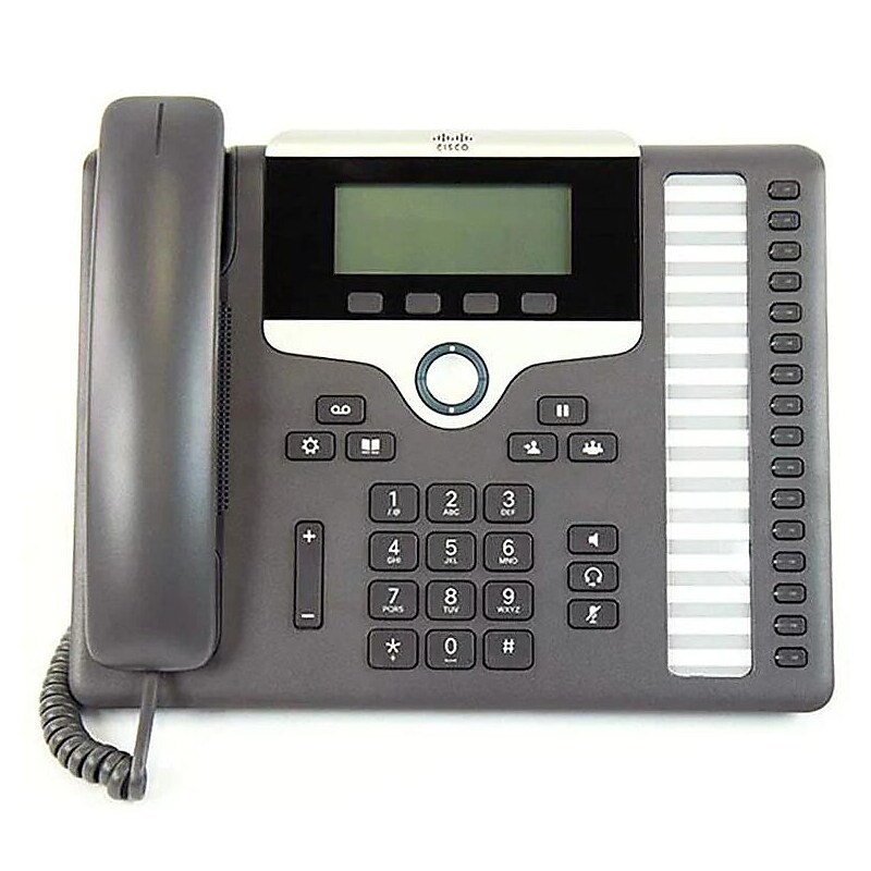 Cisco 7861 IP Phone, Cable, Wall Mountable, Desktop, Charcoal (CP-7861-3PCC-K9=) image 1
