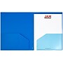 JAM Paper Heavy Duty 10-Pocket Plastic Folder Organizer, Blue, 2/Pack (389MP10BUJ)~#|#~EEEF4392-530D-4E69-AFD106F77D9CE073_sc7