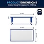 Flash Furniture Wren Rectangular Activity Table, 23.625" x 47.25", Height Adjustable, Blue/Gray (YU060RECTBLBL)~#|#~EEEF8040-2A57-43CE-826DDDCDC0D0DE23_sc7