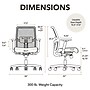 HON Ignition ilira-Stretch Mesh Back Task Chair, Synchro-Tilt Control With Seat Slider, 26"W x 26.5"D, 26"W x 40.5"H, Black~#|#~EEF09D86-8F37-4D65-AB425811057CF442_sc7