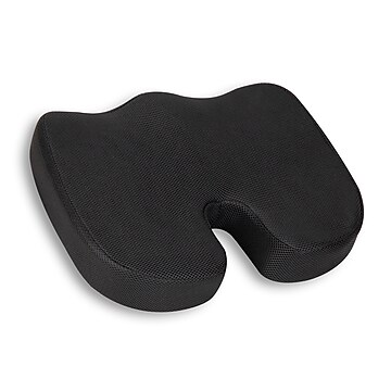 ComfortMakers Deluxe Memory Foam Chair Cushion, Black (91061