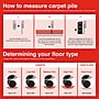 Staples Office Chair Mat, Clear Floor Mats with Lip, Flat-Pile Carpets, Extended Under-Desk Coverage, 48 x 36 Inch, Smooth Glide~#|#~EEF238BB-7977-4C96-974709F215D934F2_sc7