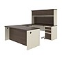 Bestar Prestige Plus 72"W U-Shaped Executive Desk with 2 Pedestals and Hutch, Antigua (99853-52)~#|#~EEF53429-C5A4-478B-AA49D7D58D89771D_sc7