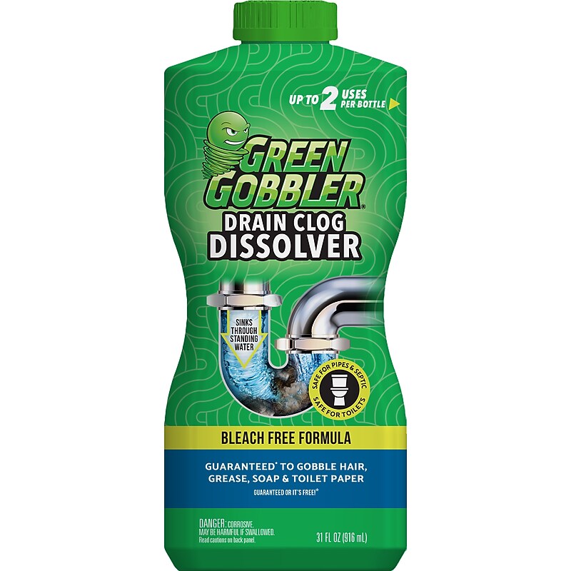 Green Gobbler Drain Clog Dissolver, 31 oz. (G8015J) image 1